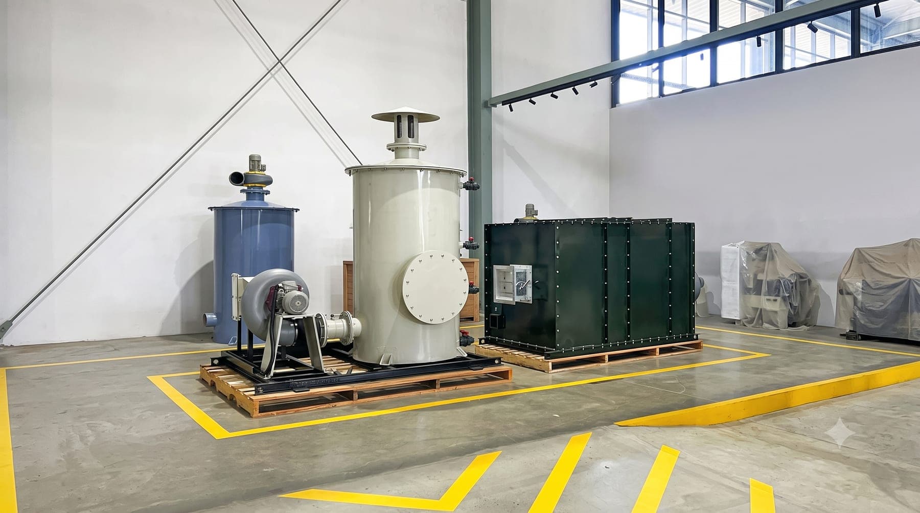 Odour control unit at a treatment site